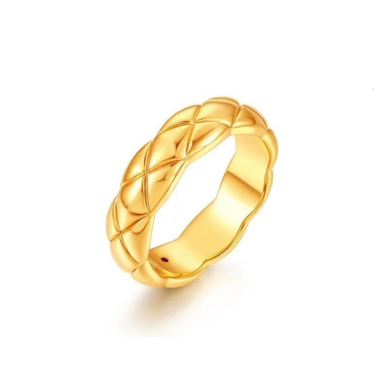 Gold ring series colored gold non-molded collection Shuibe ring live broadcast 240805