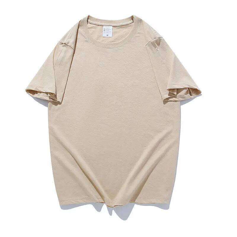 Summer Cotton T Shirts Simple Causal O-neck Basic Men and Women White T-shirt Male High Quality Classical Streetwear Tops C260228 - view 4