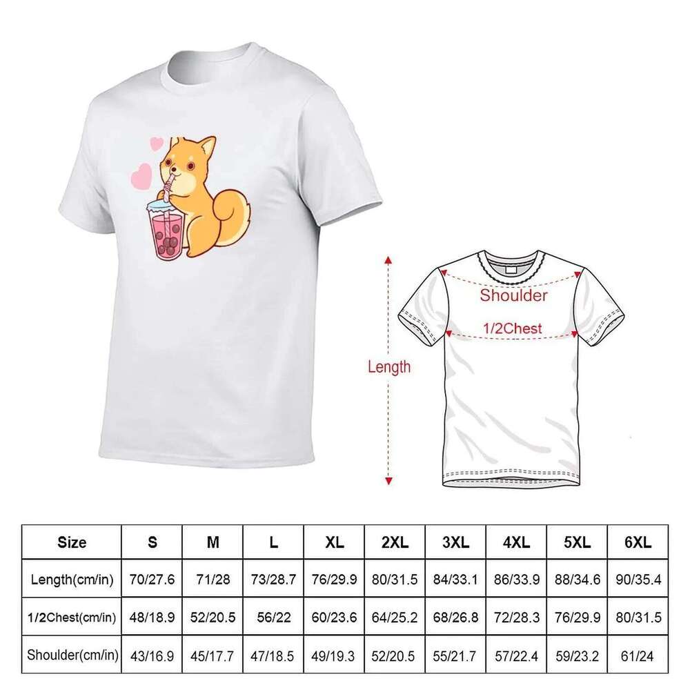 Tea Shiba casual Bubble shirt T-Shirt t man cotton for shirts men C260228 - view 6