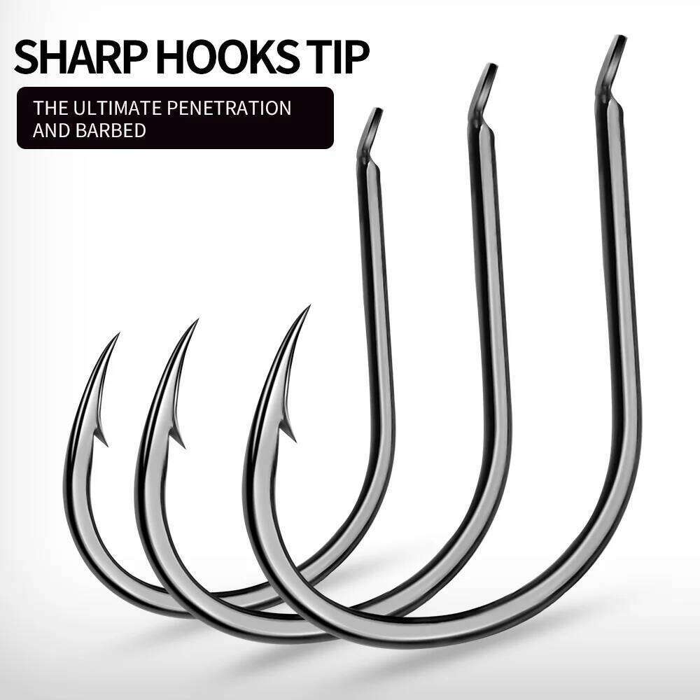 100pcs Strong hook 10 #-14 # Saltwater Hooks,High strength and corrosion resistance Sea Fishing Accessories Z260228