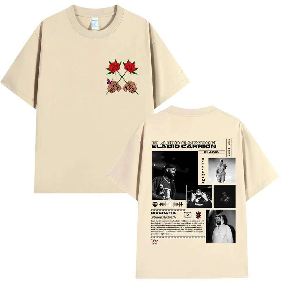 Rapper Eladio Carrion Graphic T-shirt Harajuku Fashion Hip Hop Short Sleeve Women Men Popular Oversized Cotton Y2k T Shirts Male C260228 - view 5