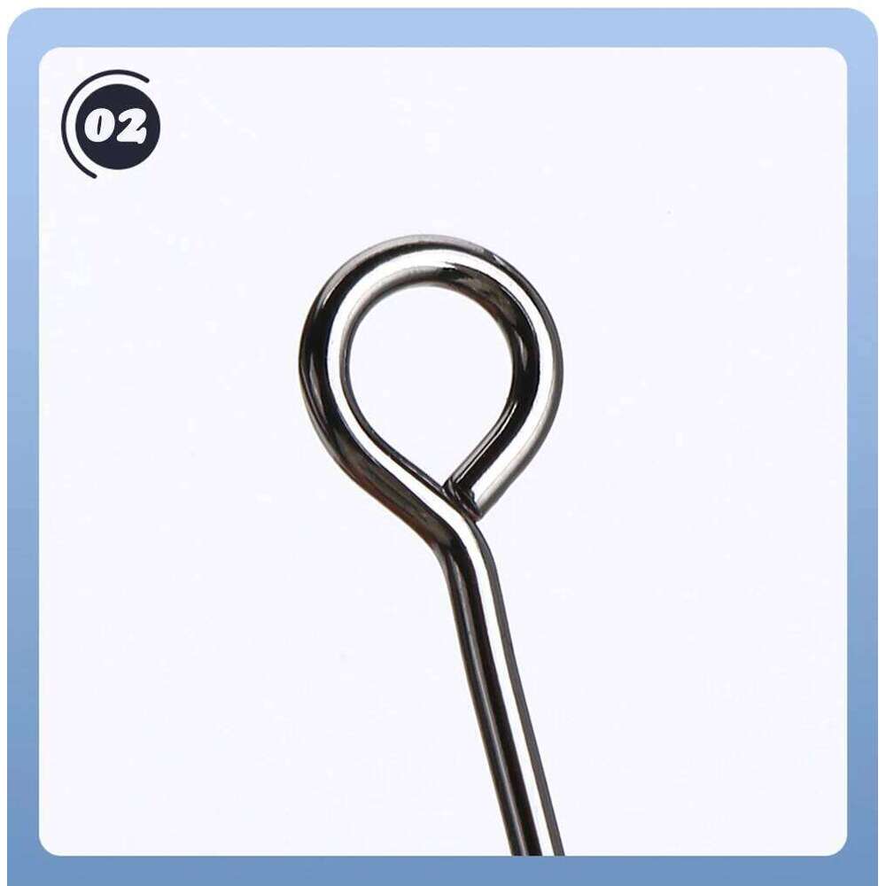 Thetime Big Eye Single Barbless Jig Hook High Carbon Steel Barbed Spoon Bait Hooks Fishing Tackle For Bass Perch Shad Fish Lure Z260228