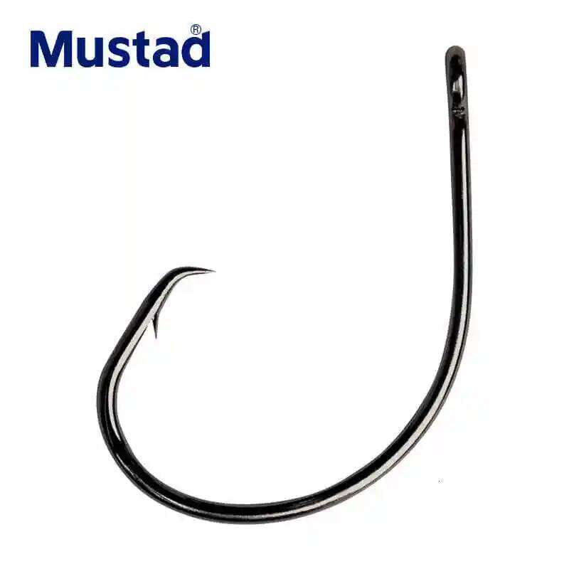 Original Mustad 39951 Hooks Demon Circle High Carbon Steel Fishing Hook Strong Rustproof Sea Carp Catfish Anzuelos Pesca Z260228