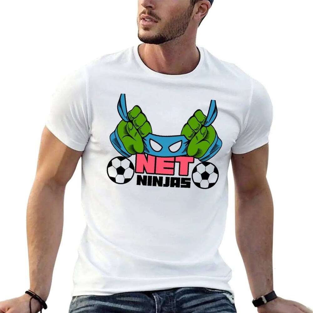 shirt man cotton 100% Soccer Ninjas tshirt T-Shirt Net summer t C260228