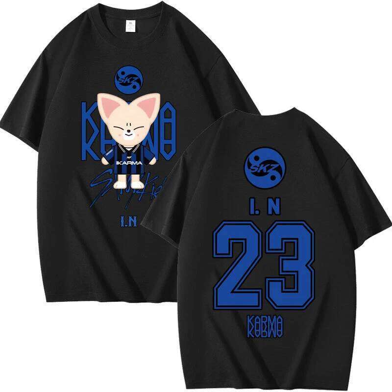 2025 KPOP skz Concert Combination Peripheral Printed Summer Short-sleeved T-shirt Pure Cotton Loose C260228 - view 6