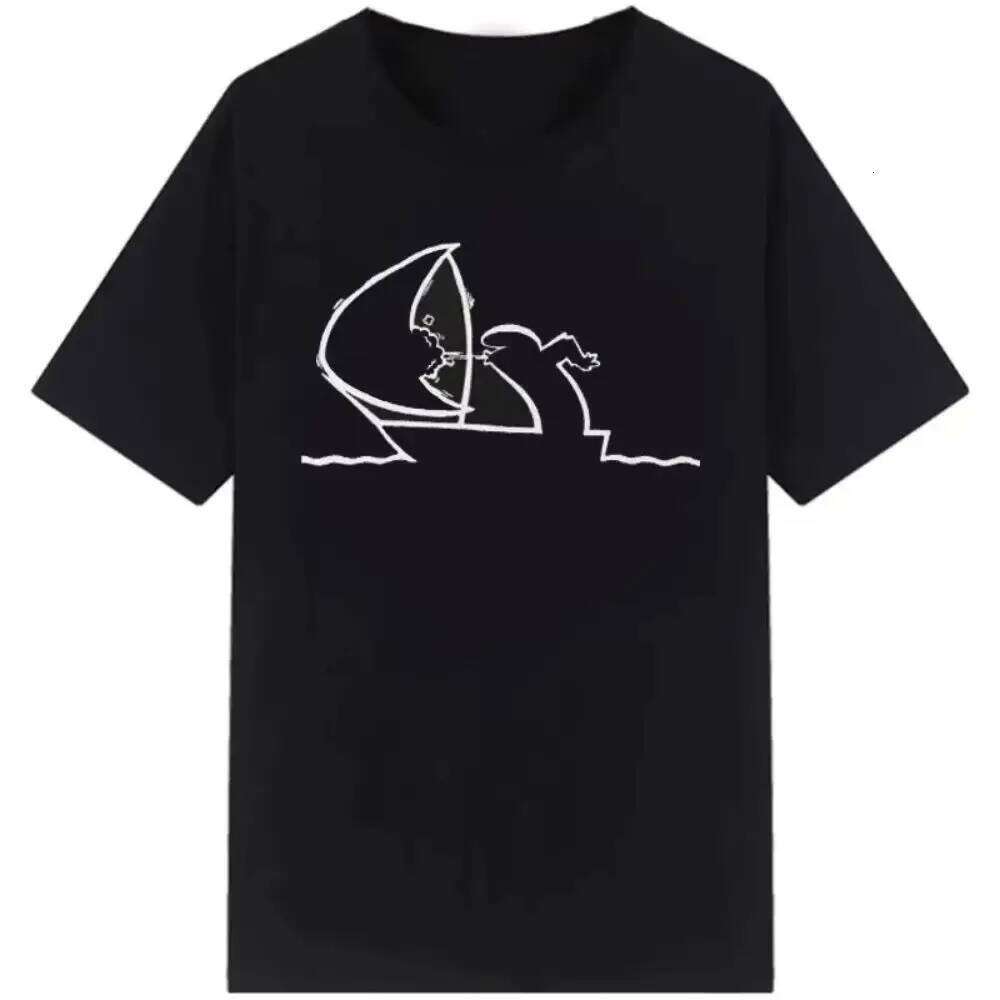Funny Meme Creative La Linea The Line Osvaldo Cavandoli TV T-Shirt Men Fashion Women's T Shirts Streetwear Tee Casual Tops C260228 - view 4