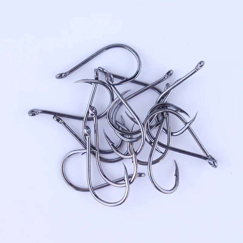 50pcs/lot Coating High Carbon Stainless Steel Barbed Sharped Circle Fish Hooks For Fishing Carp Bass Octopus Z260228