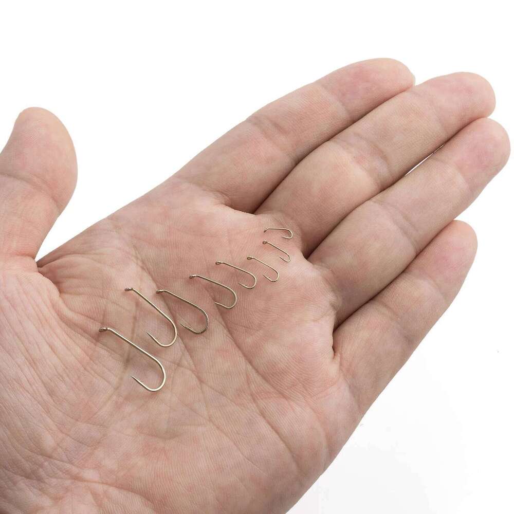 50pcs Barbed Barbless Tying Dry Wet Fly Fishing Nymph Stonefly Caddis Streamer Hook Trout Salmon Black Nickel Z260228