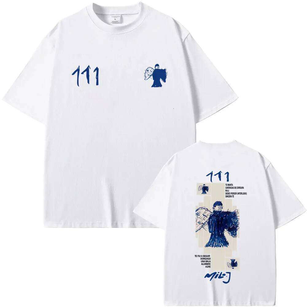 Rapper Milo J 111 Album Graphic T-shirt Men Women Hip Hop Fashion Pop Music T Shirts Male Casual Vintage Oversized Streetwear C260228 - view 3