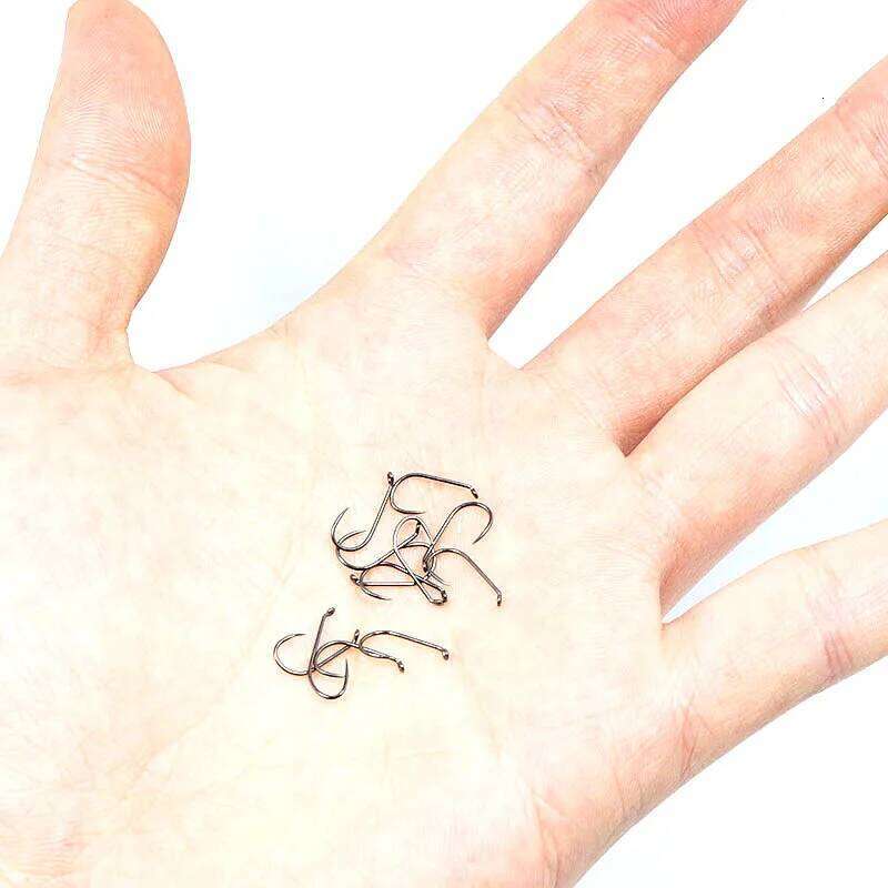 PERSUADER 50pcs/box professional competition barbless dry 10# 12# 14# 16# 18# slim&light mosquitos fly fishing hooks Z260228