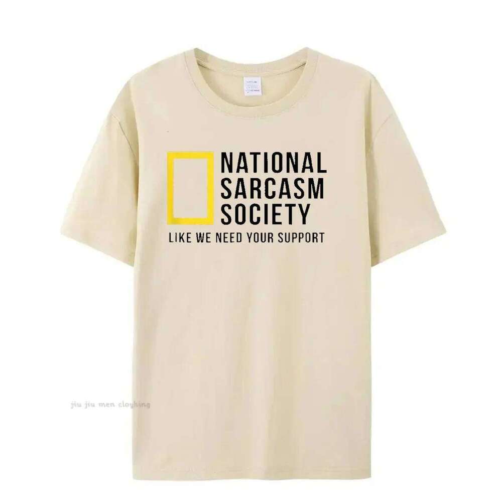 National Sarcasm Society Funny Sarcastic Men Women T-Shirt Letter Print Tops TShirt Cotton Men's Oversized Casual Top Tee C260228 - view 4