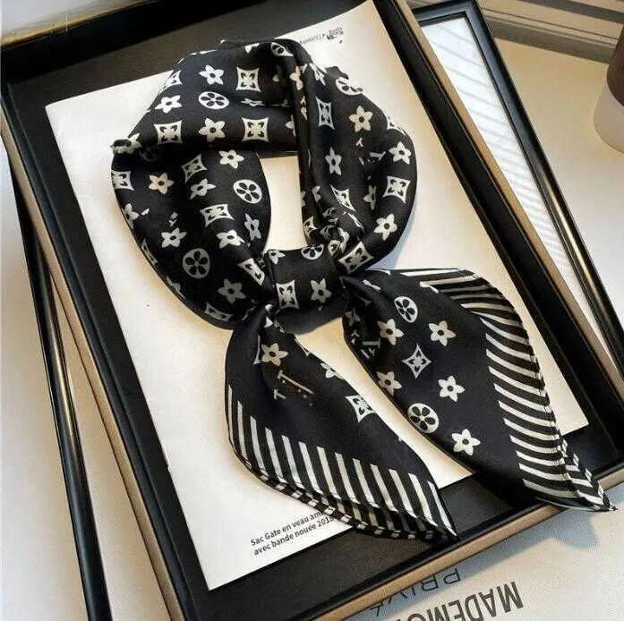 Scarf Silk Scarfs For Women Cap Shawl Lightweight Square Satin Head Wrap Medium Headband Shawl Character Letter Animal Print Dot Floral Neckerchiefs