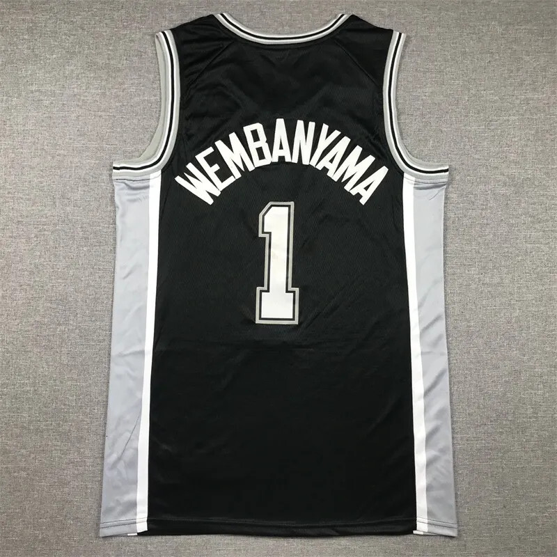Victor Wembanyama Men Youth Kids Basketball Jerseys Jersey City Black San Anton Spur Stephon Castle Wear vest adult children Edition