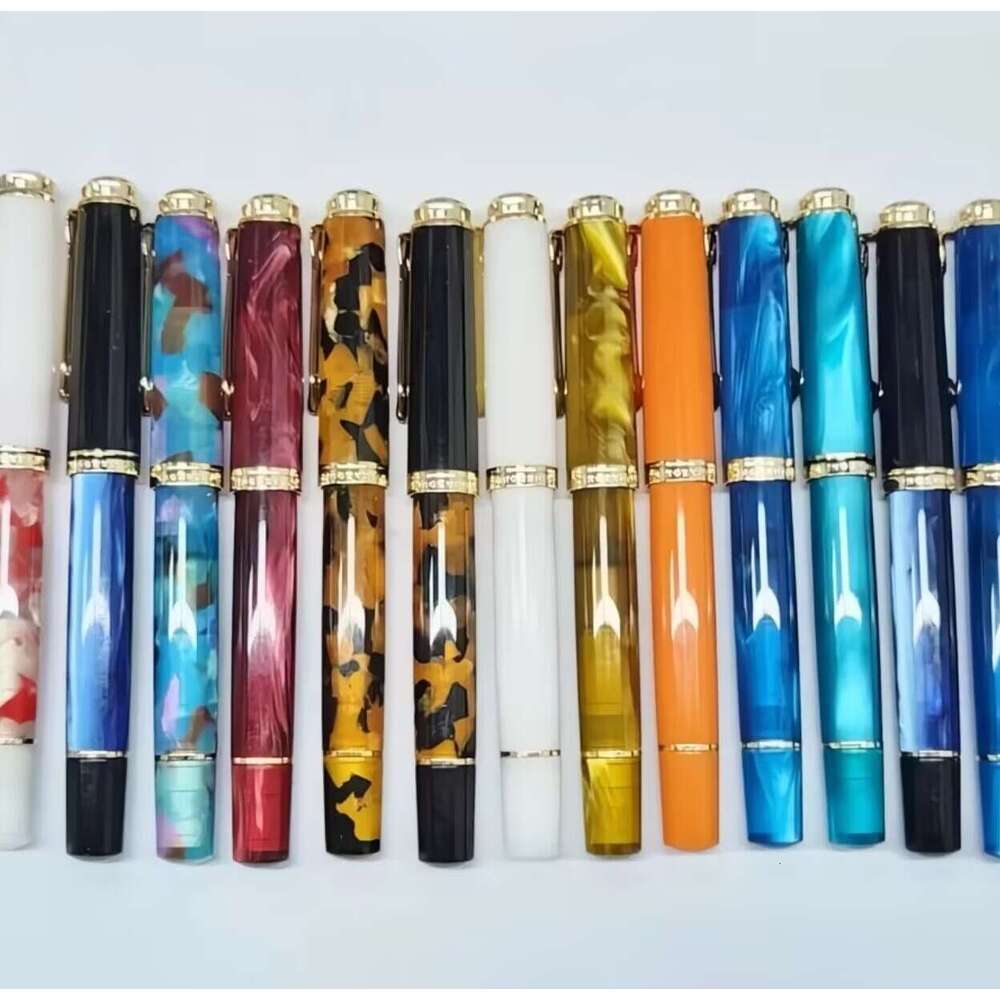 Lovely ADMOK M800 Acrylic Piston Fountain BOCK/Schmidt Soft Smooth No.6/35# Nib Inking Copy Students Writing Gift Pen 26Y0522