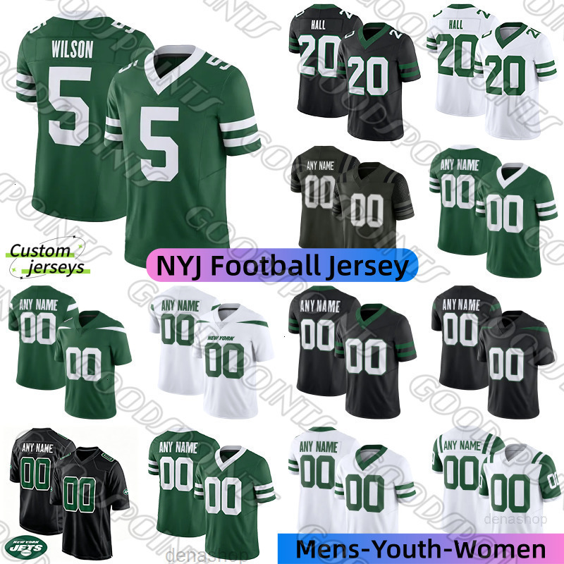 NY New YorkS JetsS Jersey Garrett Wilson Mason Tyrod Taylor Geno Smith joe Namath David Bailey Curtis Martin Nick Mangold Breece Hall Mitchell Jet Foo