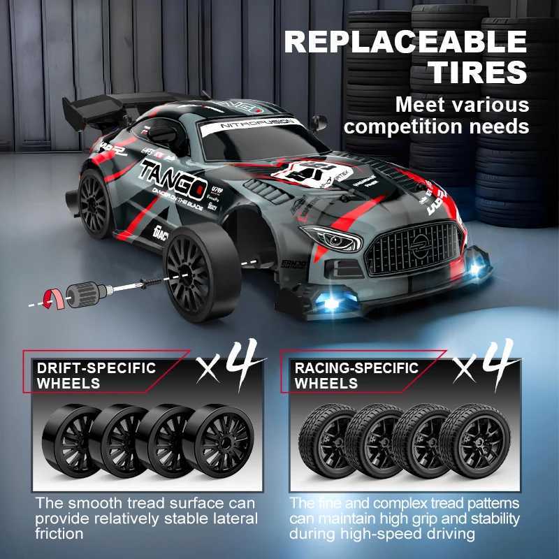 1 24 Remote Control Four-wheel Drive Drift Car Continuously Variable Transmission RC Toy Car Racing Drift Electric Children Toy L260601