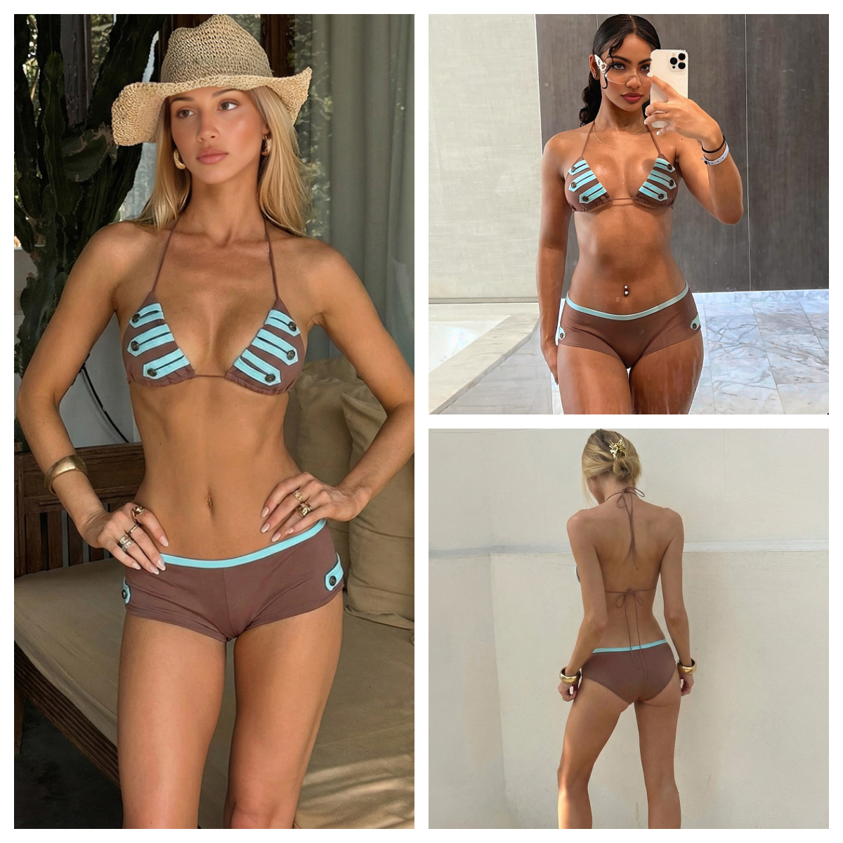 Women's Swimwear Micro Bikinis 2026 Sexy Women Swimsuit Female Push Up Brazilian Bikini Patchwork Bathing Suit Beachwear Bandeau Biquini