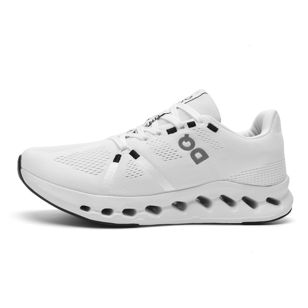 Mens Mint Green Breathable Mesh Running Shoes Shock Absorbing Hollow Out Sole For Outdoor Sports Training - view 6