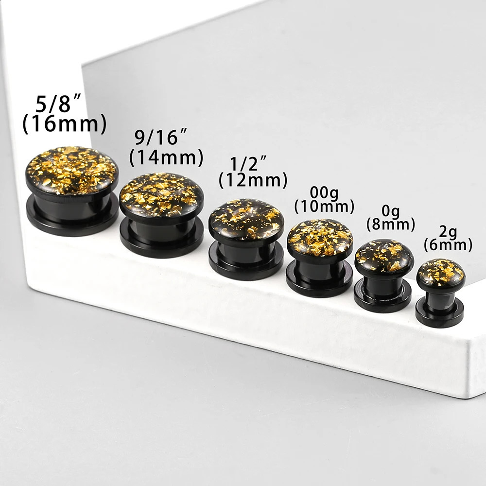 Twolobes 2PCS ious Ear Gauges Plugs Tunnels 316 Stainless Steel Piercing Women Body Jewelry Expander Stretchers Arrival260528BJ - view 7