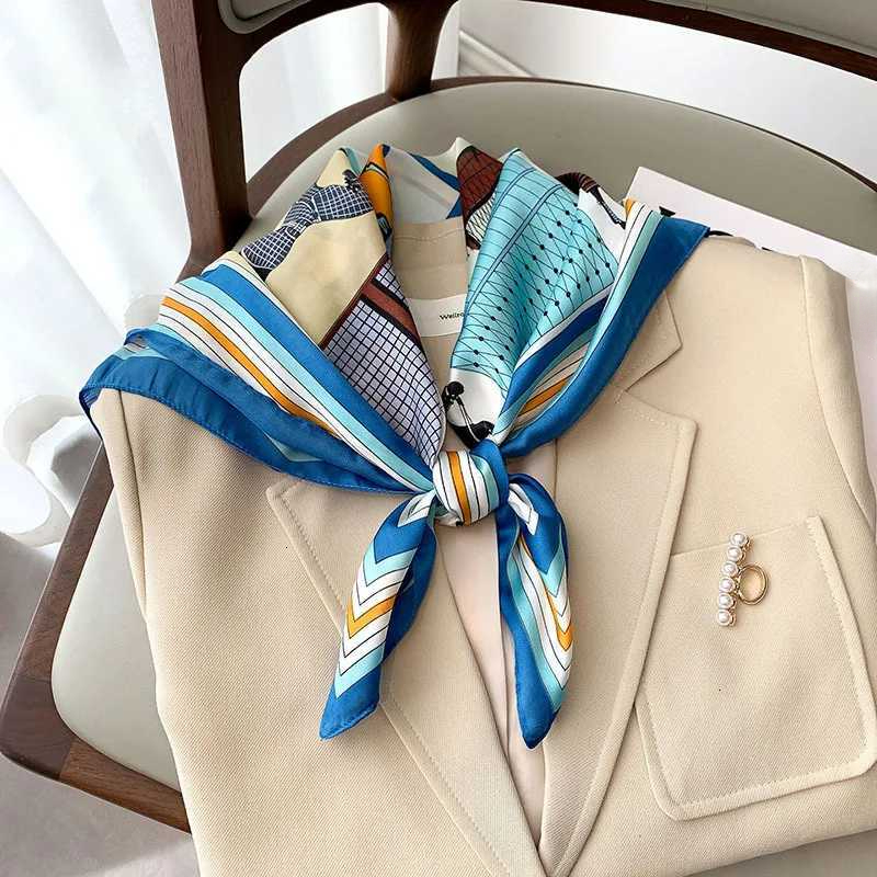 Jewelry New The Horse Print Silk Square Scarf 70x70cm Fashionable Four Seasons Designer Headband Sunscreen Shawl Bandannas - view 4