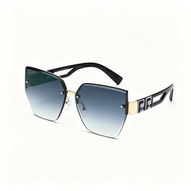 2026 New Fashion Designer Sunglasses Women's Trendy Half Frame Cut Edge Sunglasses Men's UV Resistant Luxury Sunglasses Essential For Outdoo