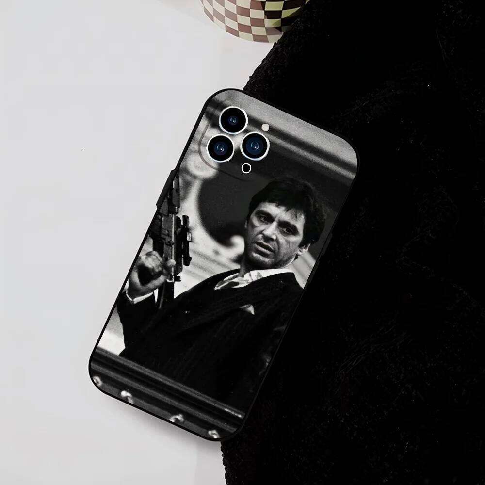 T-Tony M-Montana S-Scarface Phone Case For iPhone 17 16 15 11 12 14 13 Pro Max Mini X XR 7 8 Plus SE4 17E Shockproof Soft Cover 26Y0601