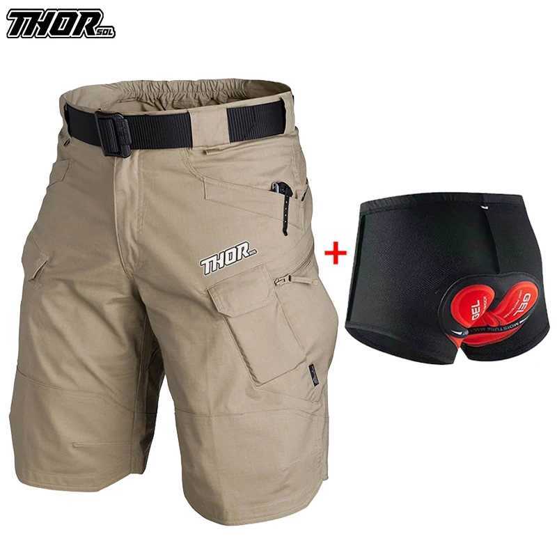 Downhill Men Shorts MTB THORSOL Cycling Cargo Shorts Road Riding Trousers Enduro Mountain Bike Bottoms CulottesZ260601
