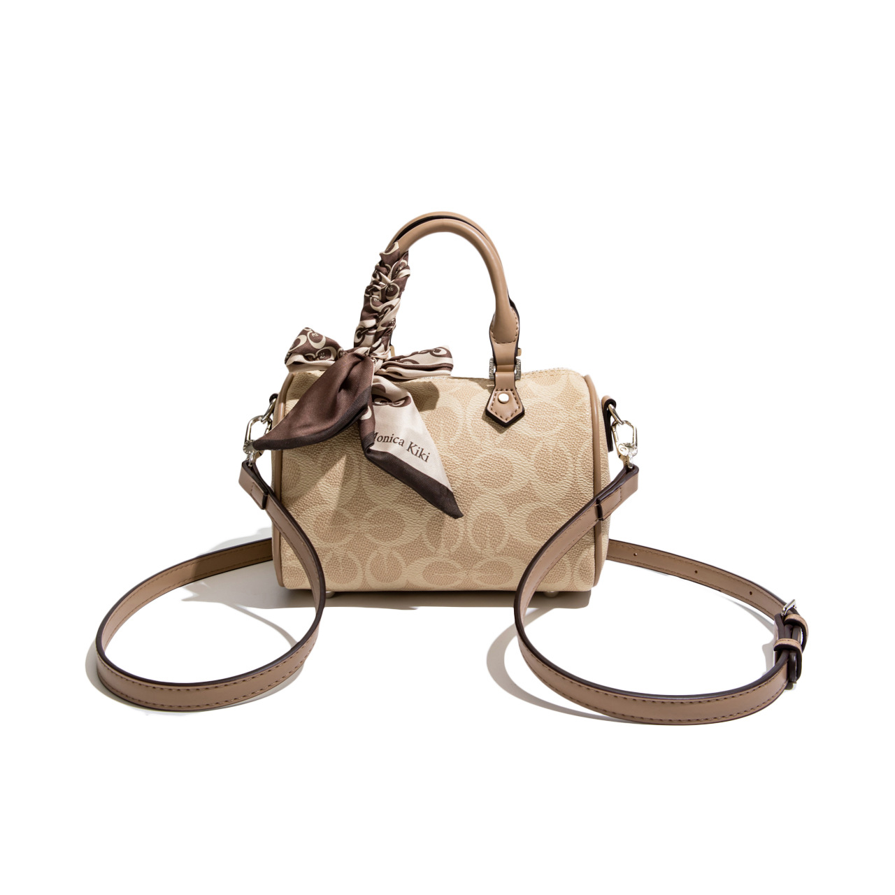 MONICA KIKI printed luxury versatile designer Boston bag trendy and fashionable shoulder bag for women