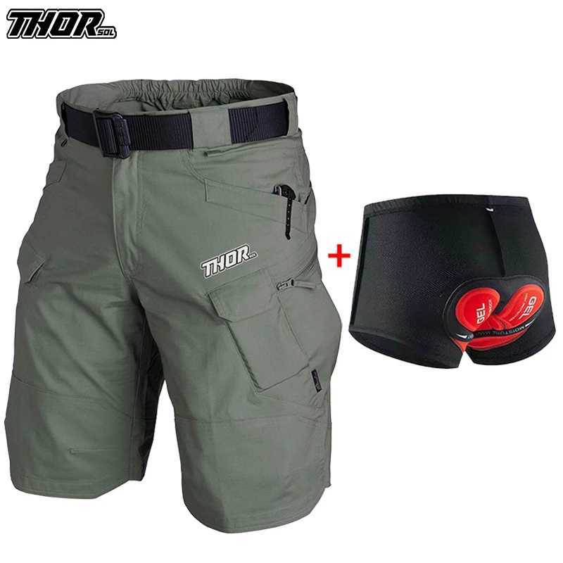 Downhill Men Shorts MTB THORSOL Cycling Cargo Shorts Road Riding Trousers Enduro Mountain Bike Bottoms CulottesZ260601