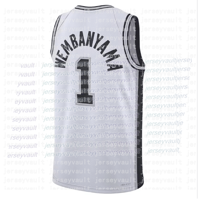 Stitched 1 Wembanyama 2026 Finals City Edtion Basketball Jersey Castle Fox Vassell Sochan Kornet Johnson Ingram Barnes Embroidered Sports Jersey Breat