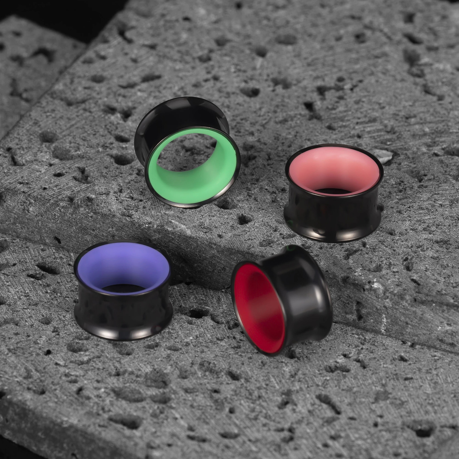 Vankula 2PCS Two-color Stainless Steel Horn Fit Body Ear Tunnels Piercing Body Jewelry Hypoallergenic Jewelry Women Gift260528BJ - view 5