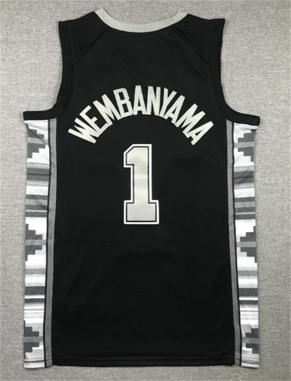 Victor Wembanyama Men Youth Kids Basketball Jerseys Jersey City Black San Anton Spur Stephon Castle Wear vest adult children Edition