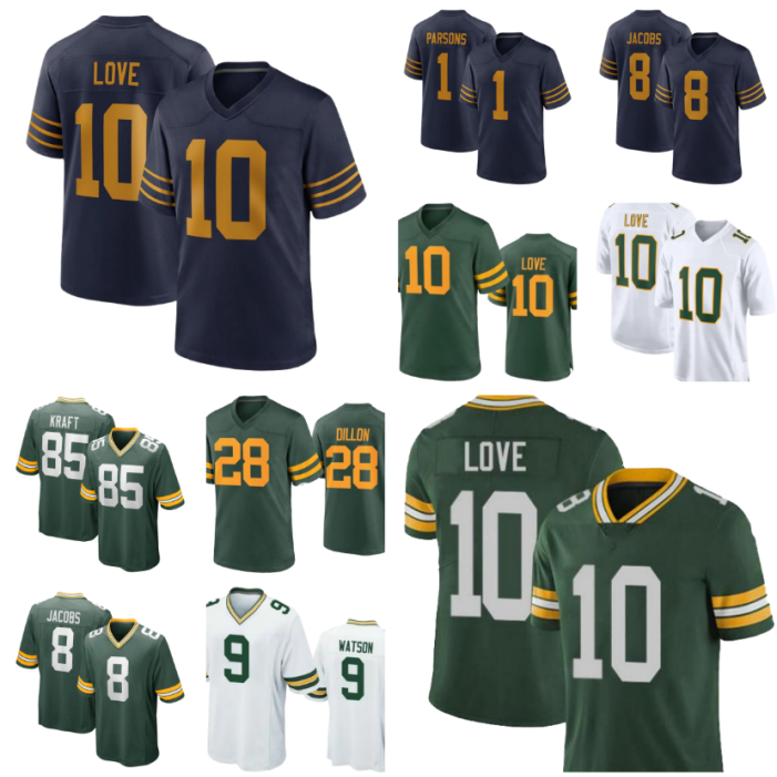 Love Josh Jacobs PackersS Jersey Micah Parsons PackersJersey Matthew Golden Musgrave McKinney Melton KRAFT Cooper Reed Zaire Franklin Football Jersey