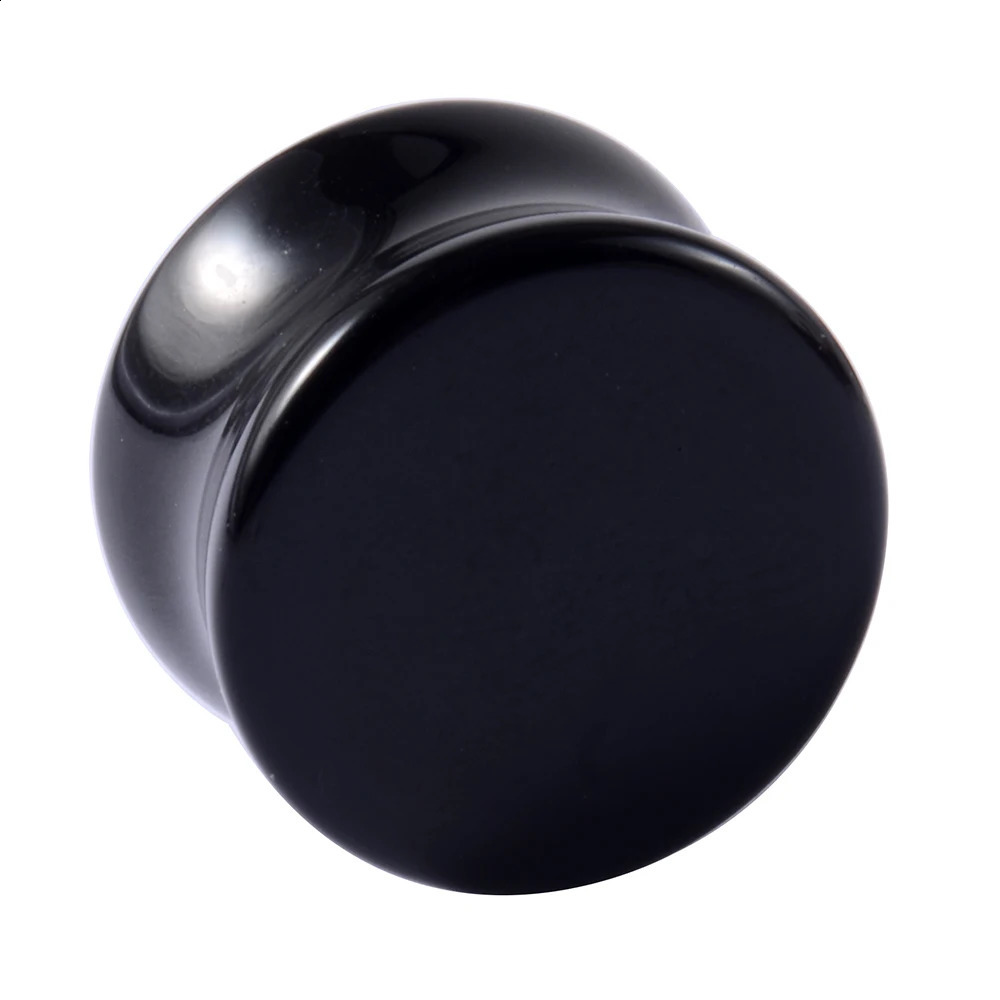 2PCS Heart Ear Plugs Natural Stone Ear Gauge Earring Flesh Tunnel Quartz Obsidian Opal Ears Expander Body Piercing 6-16mm260528BJ - view 6