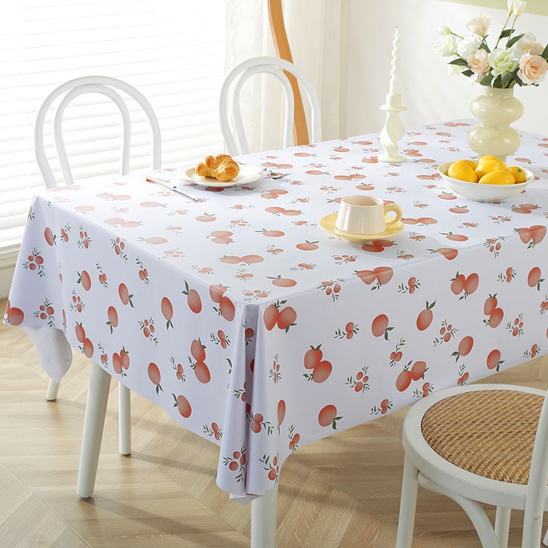 YL-38737 Custom PVC Tablecloth - Waterproof, Oil-proof, Heat-resistant, Wash-free. Suitable for dining tables, dormitories, desks, and coffee tables.