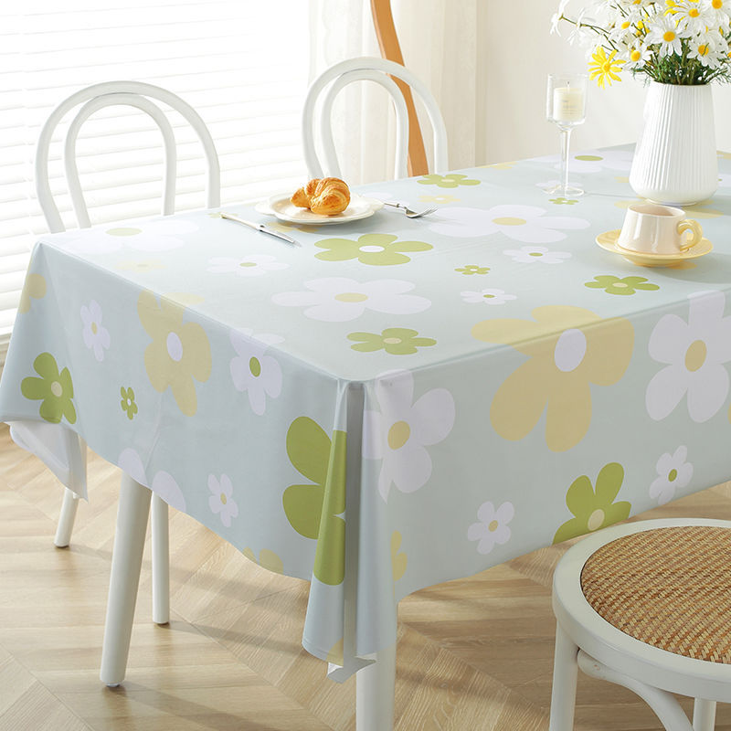 YL-38737 Custom PVC Tablecloth - Waterproof, Oil-proof, Heat-resistant, Wash-free. Suitable for dining tables, dormitories, desks, and coffee tables.