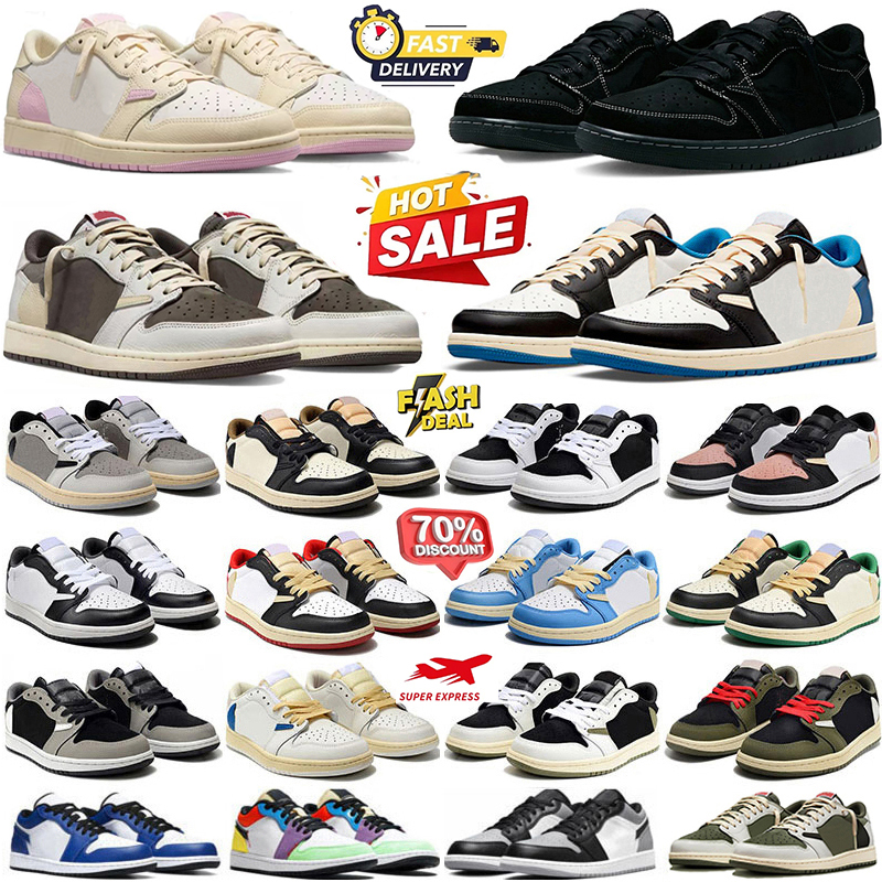 Designer 1S Scarpe Da Basket Basse 1 Sky Pink Nero Bianco Shadow 2.0 University…