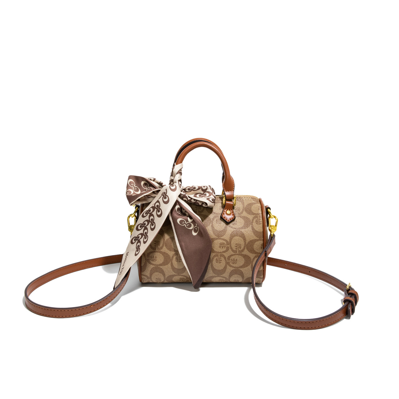MONICA KIKI printed luxury versatile designer Boston bag trendy and fashionable shoulder bag for women