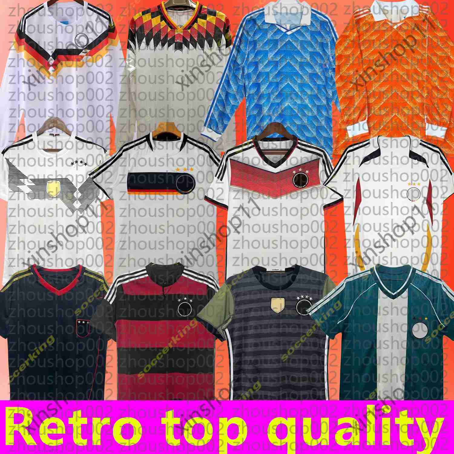 retro germany soccer jersey football shirts kit men tops retro deutschland trikot 1990 1992 1994 1996 Deutschland Trikot Jahrgang Langarmtrikot DFB EM