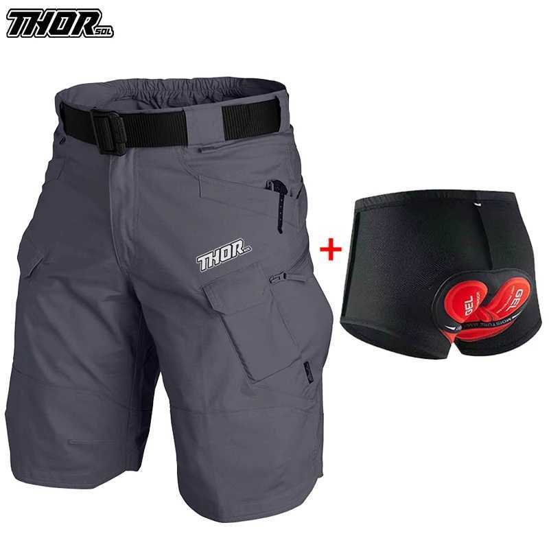 Downhill Men Shorts MTB THORSOL Cycling Cargo Shorts Road Riding Trousers Enduro Mountain Bike Bottoms CulottesZ260601