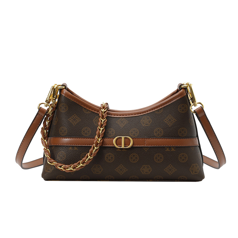 Free shipping luxury Shoulder Bags Simple and large capacity shoulder bag armpit women's bag high-end feeling chain commuting crossbody bag