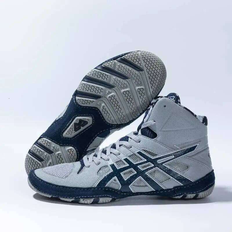 Mens Professional Boxing Shoes Black Red Lightweight and Breathable Sports Man Wrestling Sneakers Big Size 26L0601 - view 3