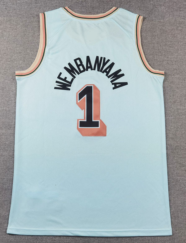 Victor Wembanyama Men Youth Kids Basketball Jerseys Jersey City Black San Anton Spur Stephon Castle Wear vest adult children Edition