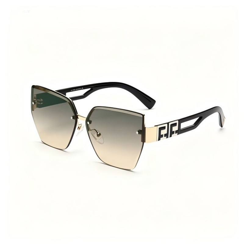 2026 New Fashion Designer Sunglasses Women's Trendy Half Frame Cut Edge Sunglasses Men's UV Resistant Luxury Sunglasses Essential For Outdoo
