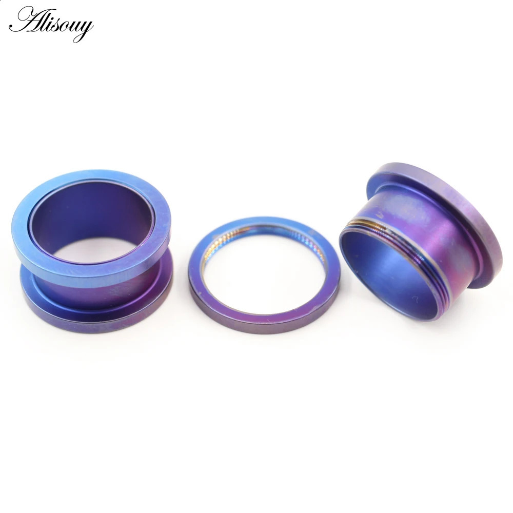 Alisouy 1PC G23 Gradient Color Splashing Ink Ear Tunnels Plugs Expander Stretcher Gauges Earrings Piercing Body Jewelry260528BJ - view 5
