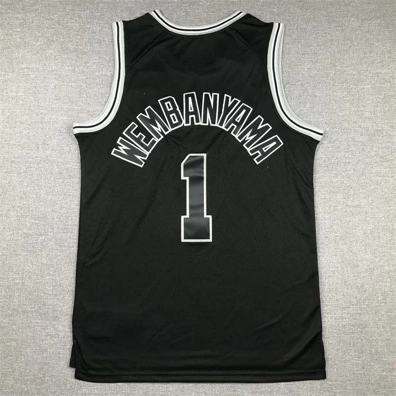 Victor Wembanyama Men Youth Kids Basketball Jerseys Jersey City Black San Anton Spur Stephon Castle Wear vest adult children Edition