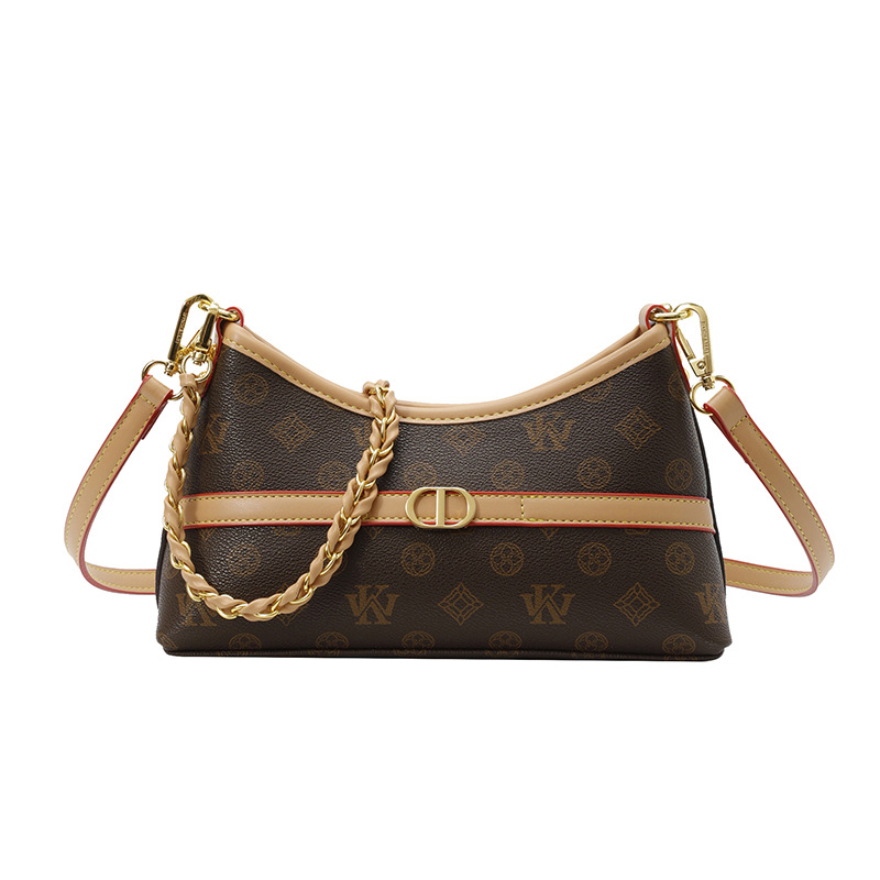 Free shipping luxury Shoulder Bags Simple and large capacity shoulder bag armpit women's bag high-end feeling chain commuting crossbody bag