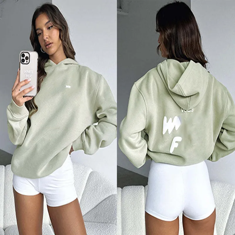 Plus size Designer white foxhoodie women Clothes Gym Foxset Autumn Women's Trendy Sweatshirt Letter Print Hoodie Summer Shirt Top Clothes Women S