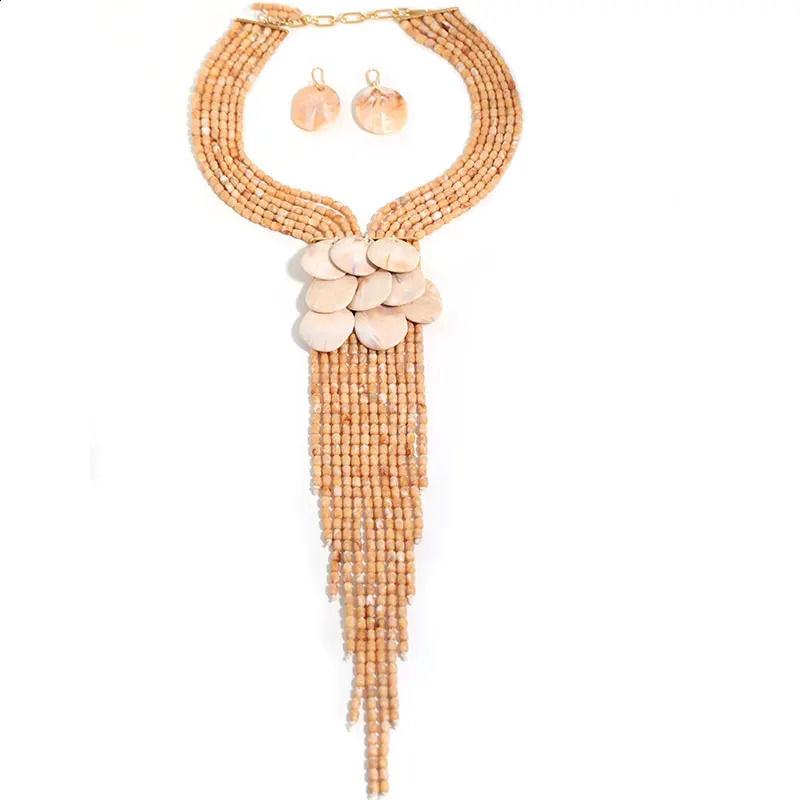 Statement Bohemian style Multi-layered Tassel Necklace Handmade for Women Girl Trendy Vintage Wedding Party Jewelry 260601 - view 3