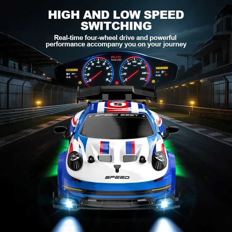 1 24 Remote Control Four-wheel Drive Drift Car Continuously Variable Transmission RC Toy Car Racing Drift Electric Children Toy L260601